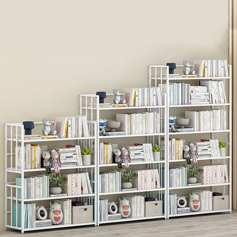 Vertical Rectangular Bookcase Metal 9.8" Wide Open Bookcase Book Shelf Contemporary