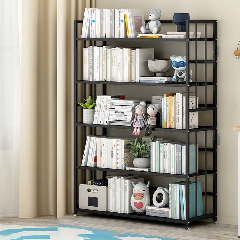 Vertical Rectangular Bookcase Metal 9.8" Wide Open Bookcase Book Shelf Contemporary