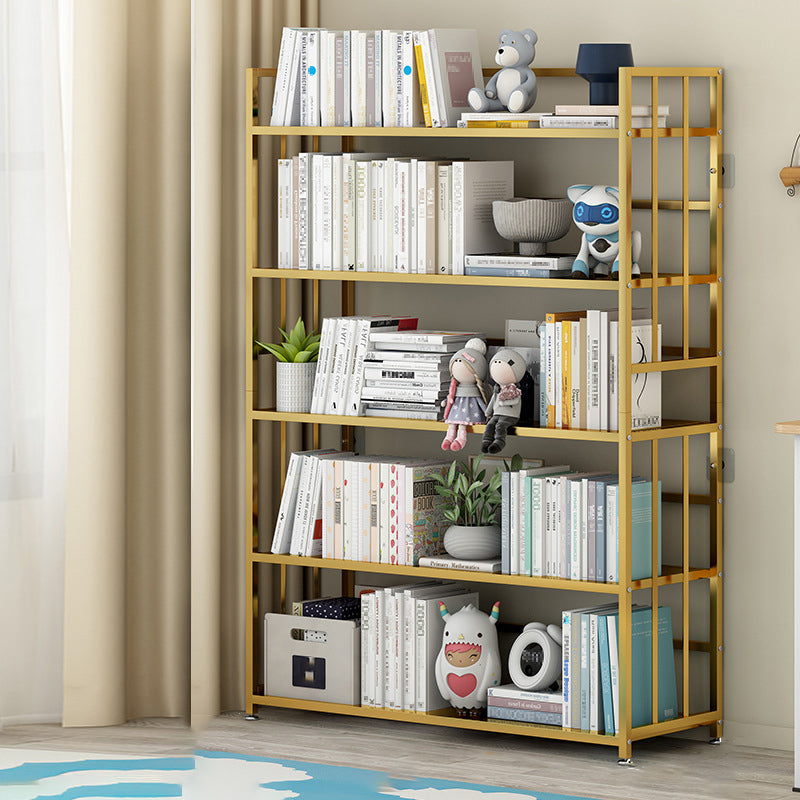 Vertical Rectangular Bookcase Metal 9.8" Wide Open Bookcase Book Shelf Contemporary