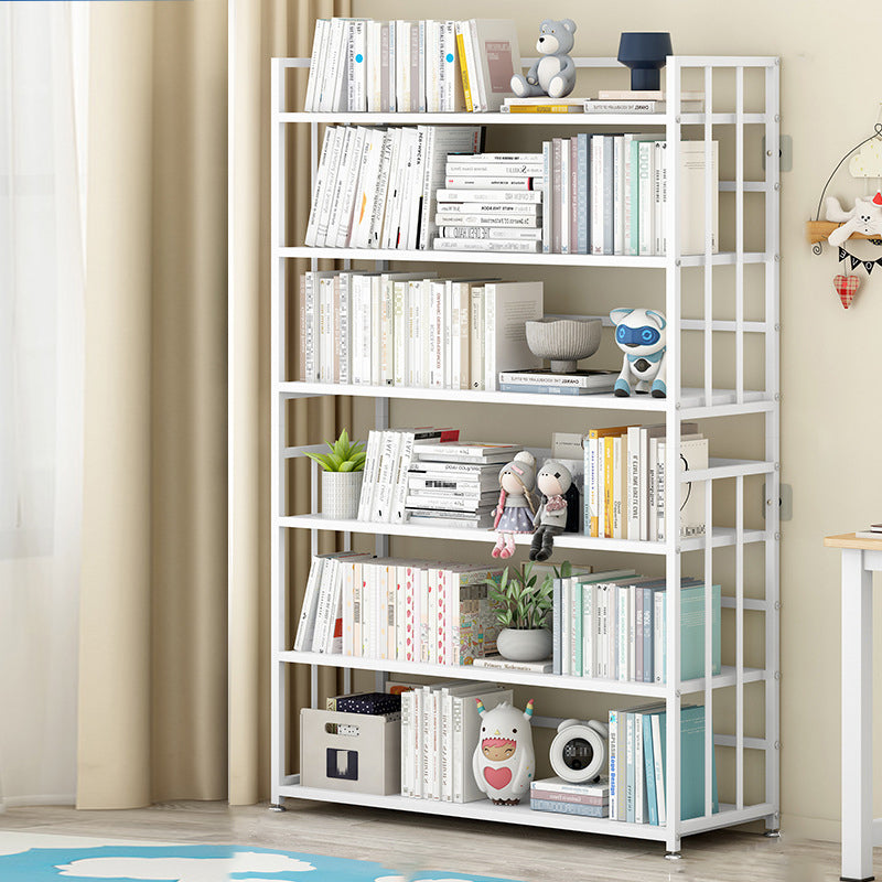 Vertical Rectangular Bookcase Metal 9.8" Wide Open Bookcase Book Shelf Contemporary