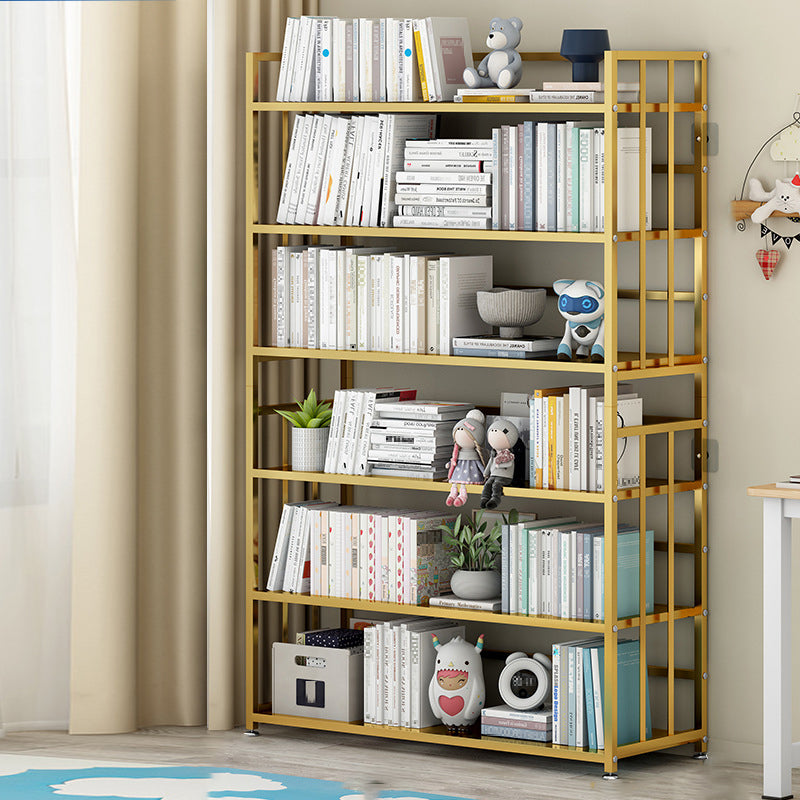 Vertical Rectangular Bookcase Metal 9.8" Wide Open Bookcase Book Shelf Contemporary