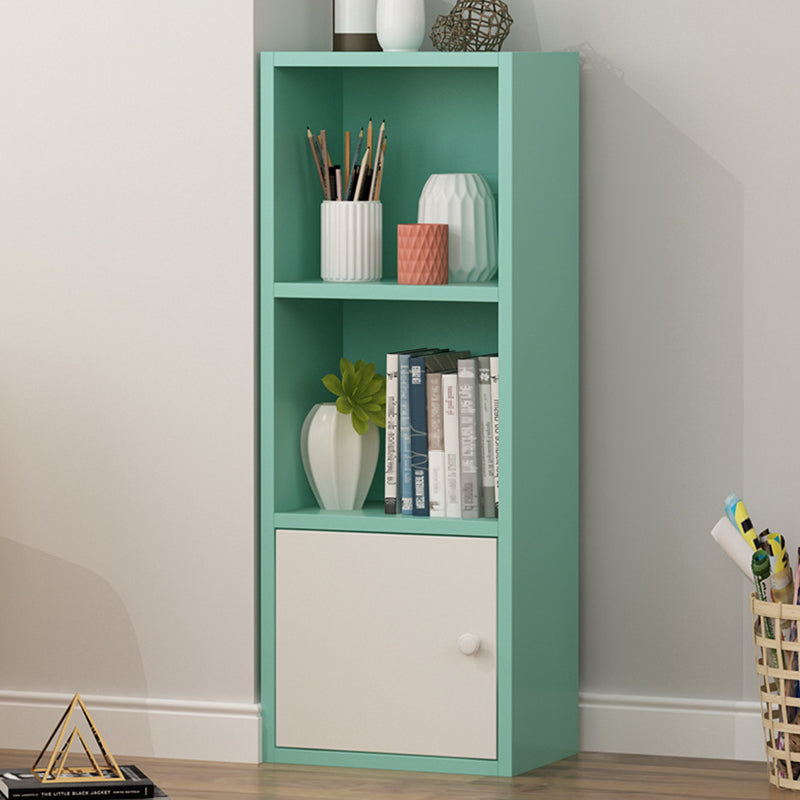 Modern Corner Vertical Shelf Bookcase Engineered Wood Book Shelf with Cabinets