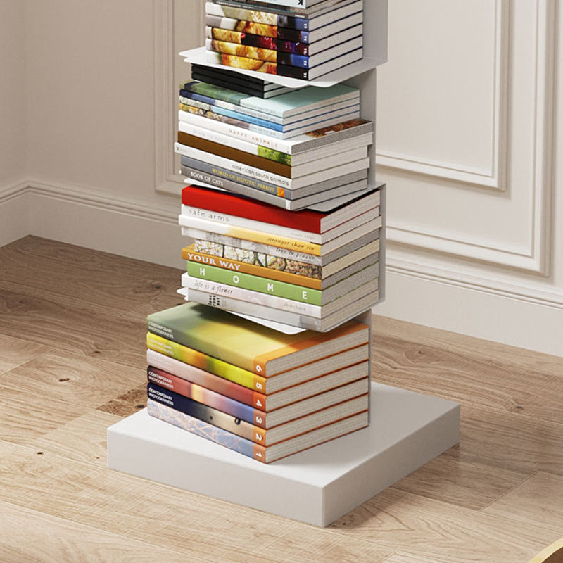 Closed Back Book Shelf Contemporary Metal Bookshelf Shelves Included Vertical