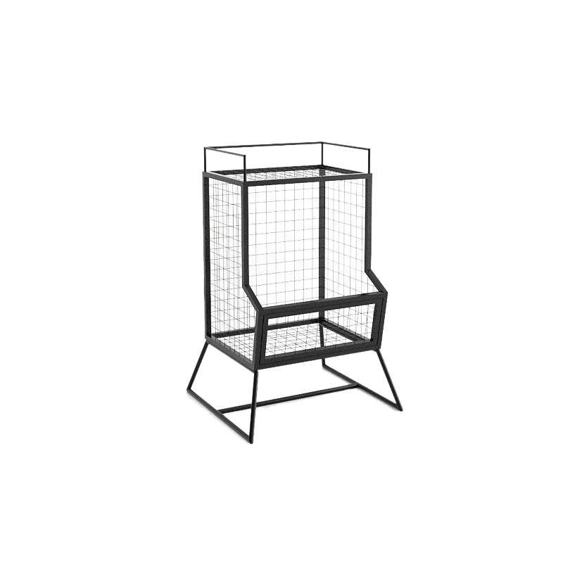 Metal Gold and Black Bookshelf Closed Back Book Shelf Shelves Included