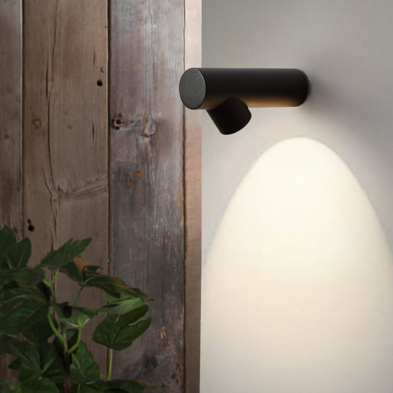 Metal Cylinder Sconce Lights Modern Style 1 Light Wall Lighting Fixtures