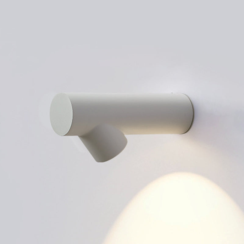 Metal Cylinder Sconce Lights Modern Style 1 Light Wall Lighting Fixtures