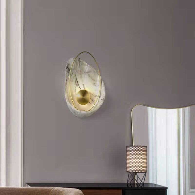 16" High Nordic Metal Wall Light Geometric LED Wall Sconce for Living Room