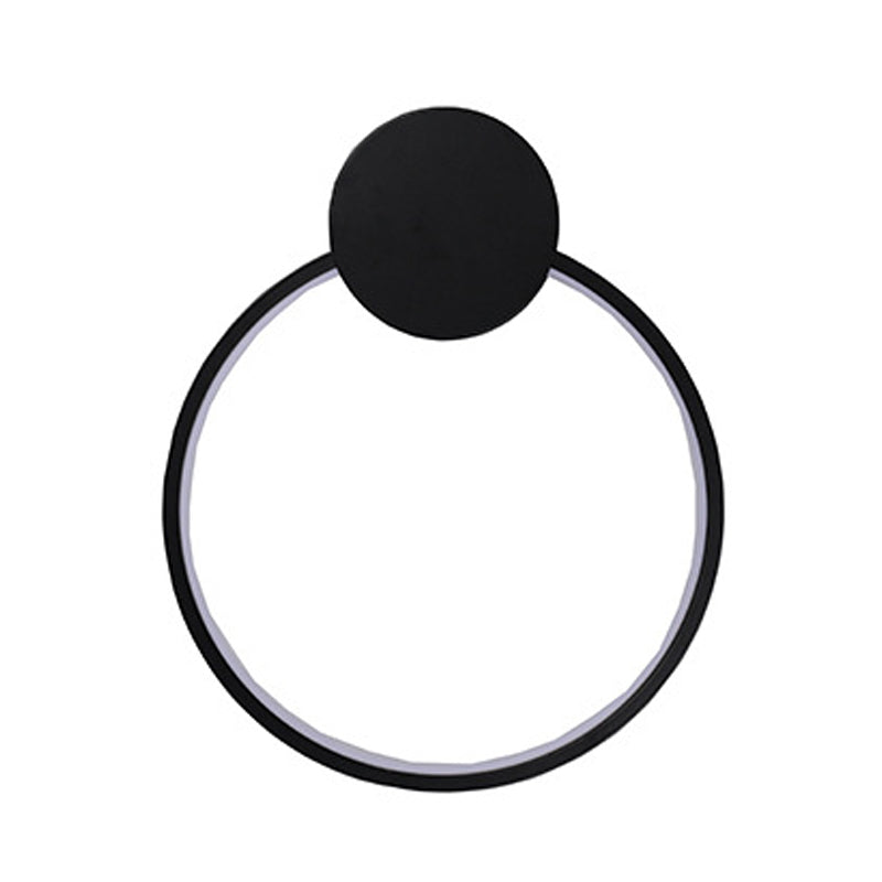 Metal Circular Wall Mounted Light Modern Style 1 Light Wall Light Sconces