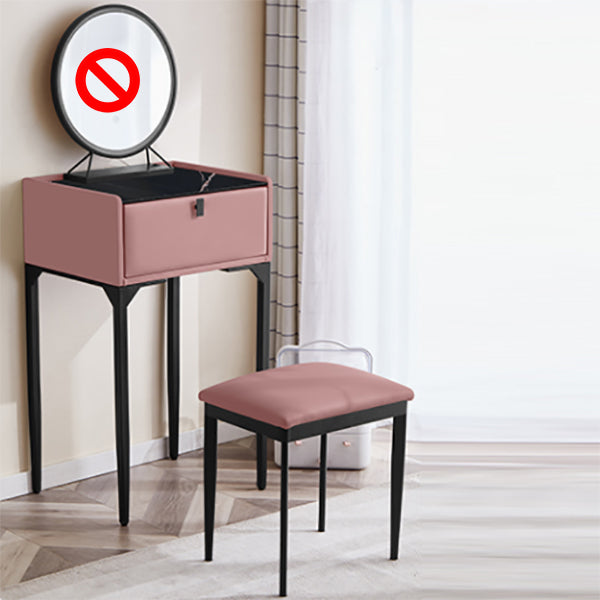 Pine Bedroom Contemporary Storage Box 1 Drawers Wood Vanity Table