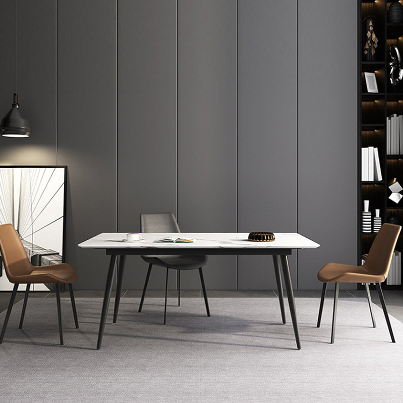 Rectangle Dining Table Industrial 4 Legs  Dining Table for Kitchen