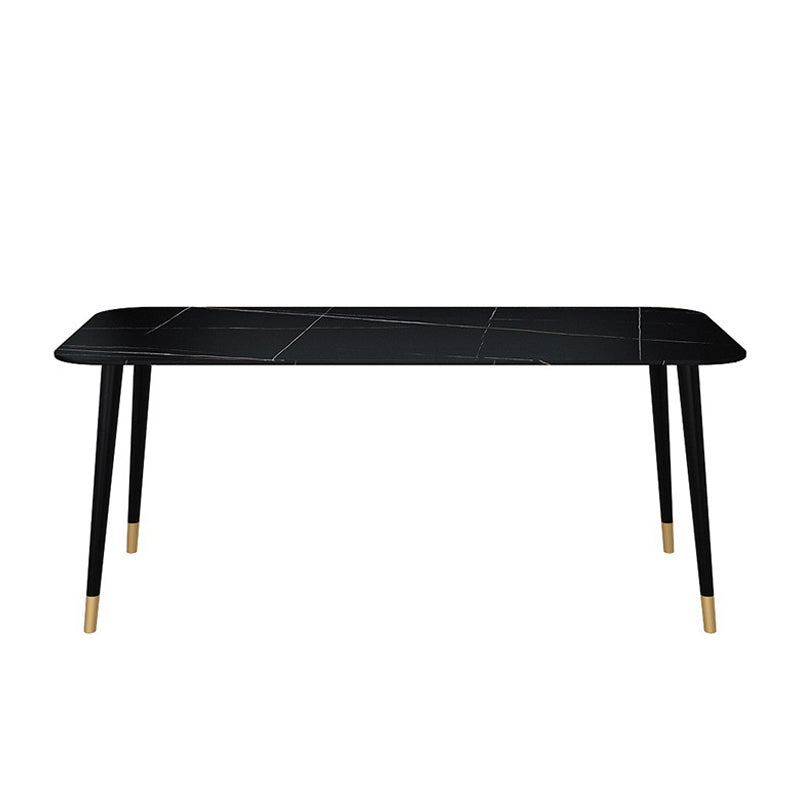 Stone Top Dining Table Contemporary Dining Table with 4 Legs