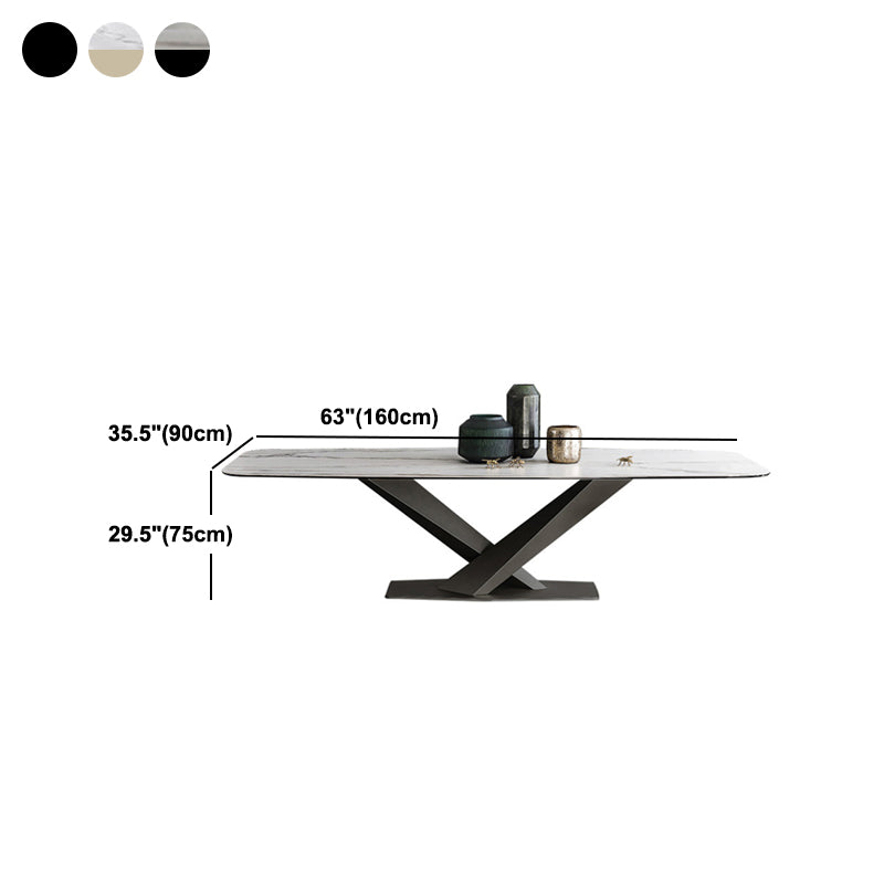 Stone Dining Table Traditional Luxury Dining Table with Pedestal Base