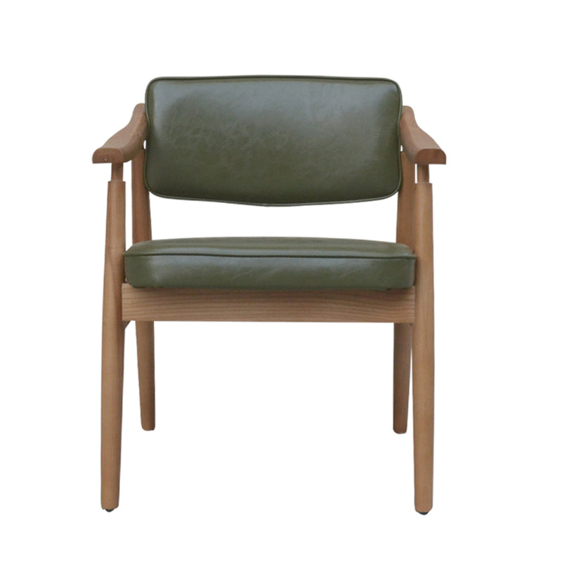 Traditional Style Dining Chairs Kitchen Arm Side Dining Chair with Wooden Legs