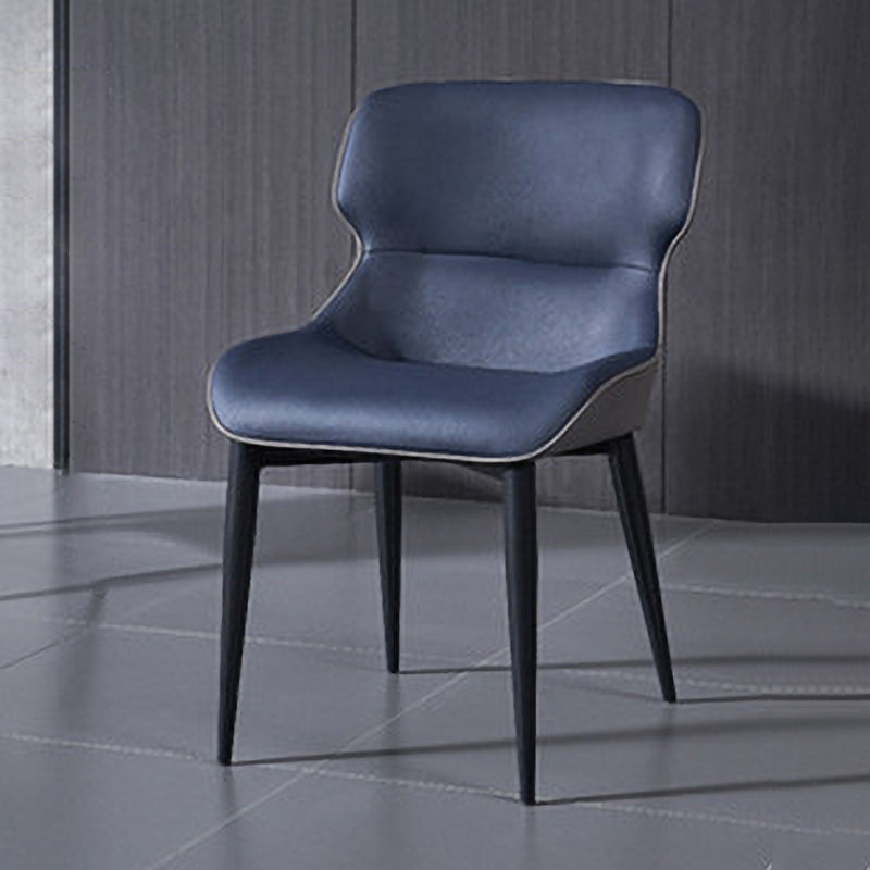 Contemporary Dining Chair Dining Arm Side Chairs with Metal Legs