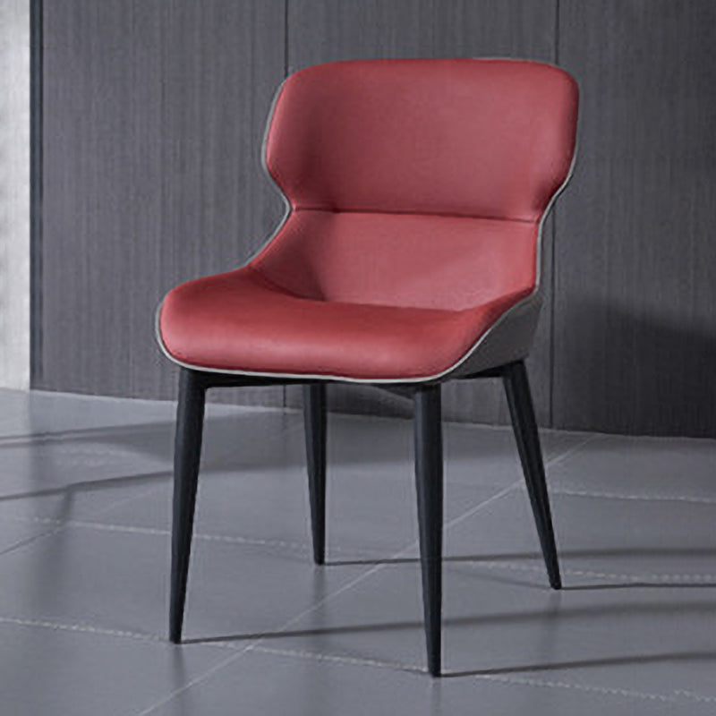 Contemporary Dining Chair Dining Arm Side Chairs with Metal Legs