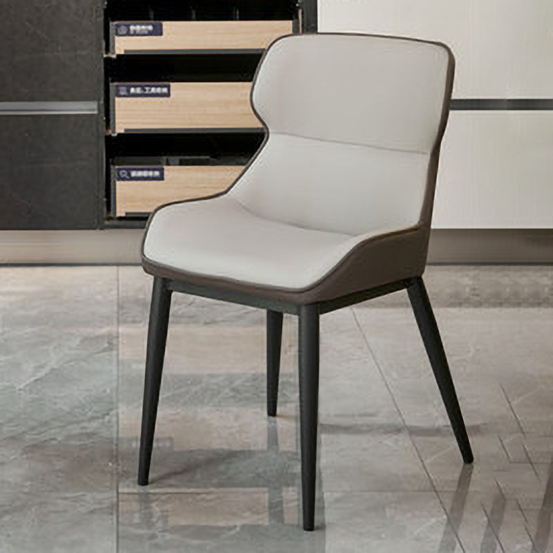 Contemporary Dining Chair Dining Arm Side Chairs with Metal Legs