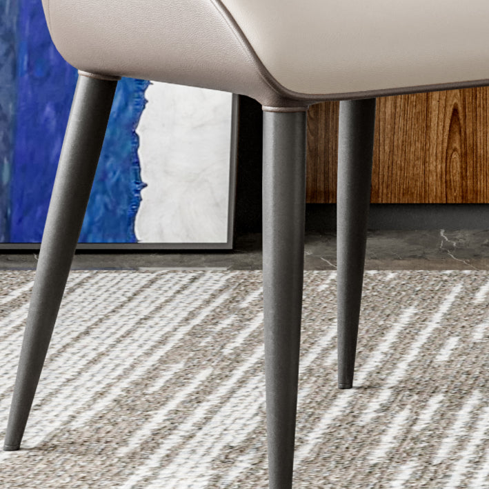 Contemporary Dining Chair Dining Arm Side Chairs with Metal Legs