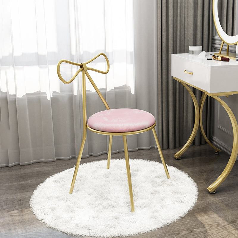 Faux Leather Side Chair Nordic Design Open Back Dining Side Chair