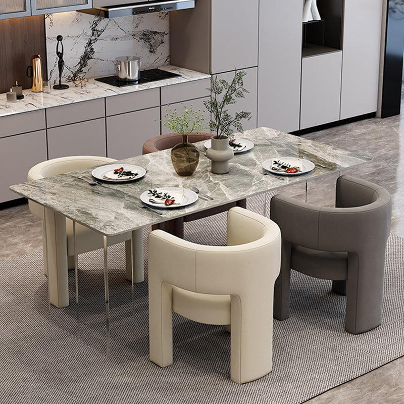 Contemporary Style Chair Dining Chair Open Back Arm Chair for Indoor