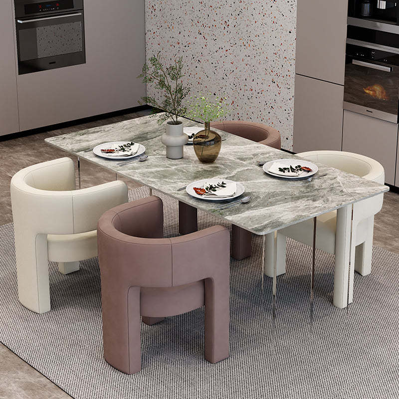 Contemporary Style Chair Dining Chair Open Back Arm Chair for Indoor