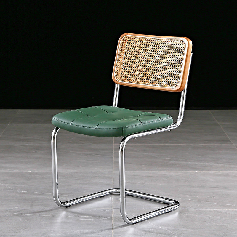 Industrial Upholstered Dining Side Chair Open Back Side Dining Chairs