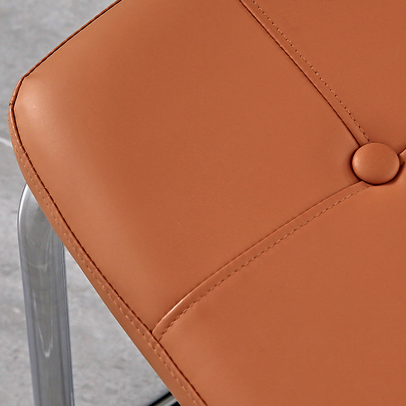 Industrial Upholstered Dining Side Chair Open Back Side Dining Chairs