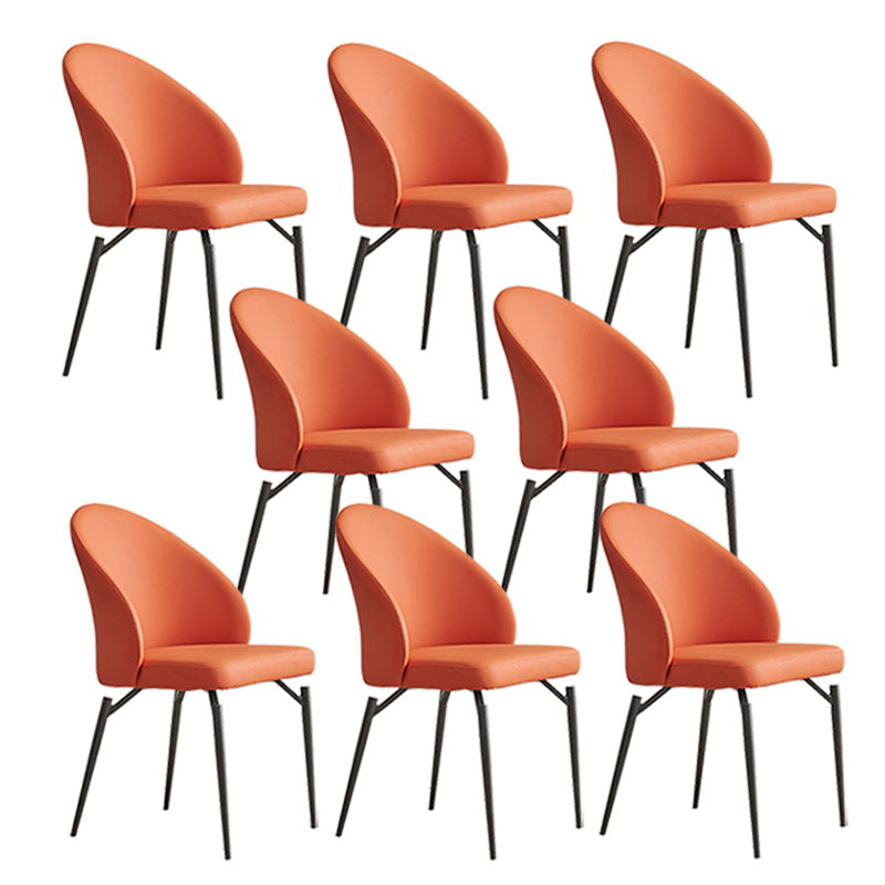 Modern Dining Accent Chair Upholstered Armless Dining Chairs