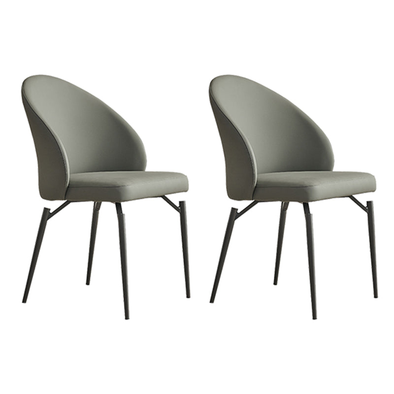 Modern Dining Accent Chair Upholstered Armless Dining Chairs