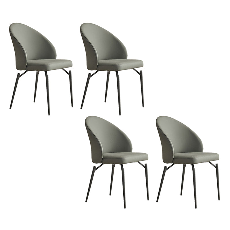 Modern Dining Accent Chair Upholstered Armless Dining Chairs