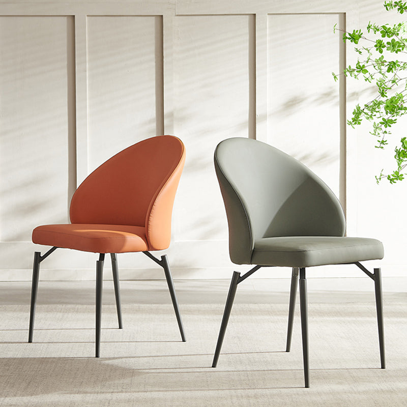 Modern Dining Accent Chair Upholstered Armless Dining Chairs