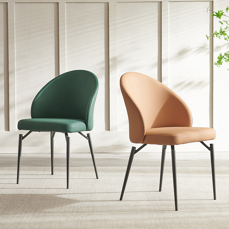 Modern Dining Accent Chair Upholstered Armless Dining Chairs