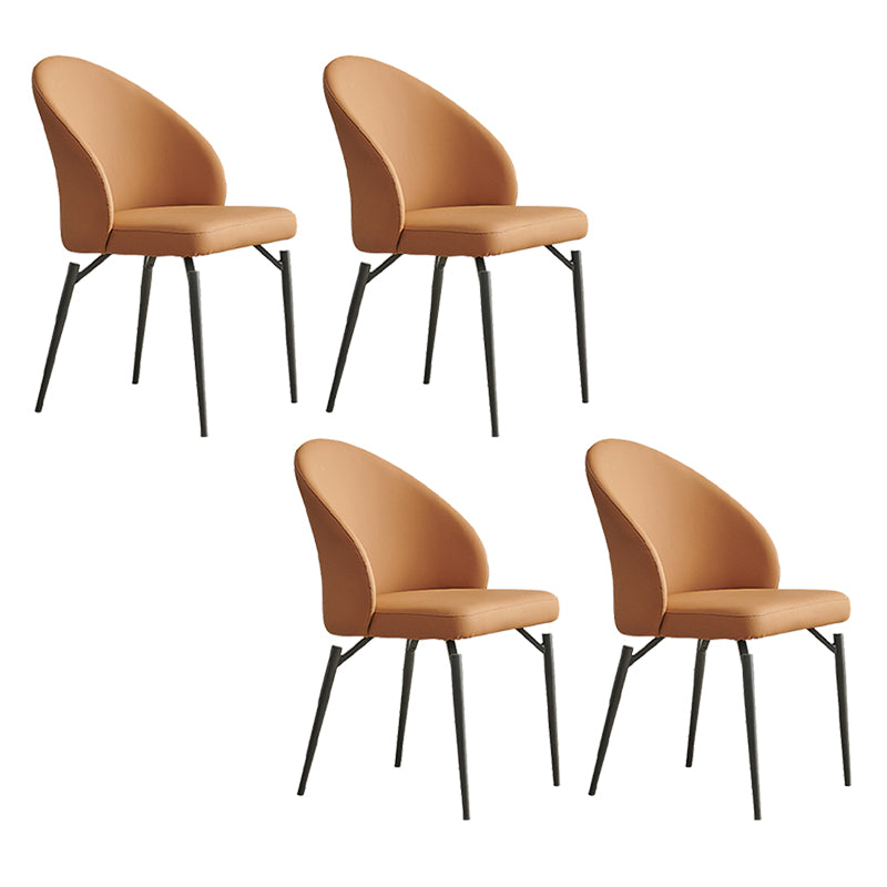 Modern Dining Accent Chair Upholstered Armless Dining Chairs