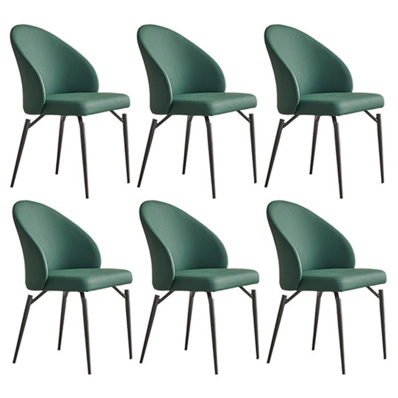 Modern Dining Accent Chair Upholstered Armless Dining Chairs