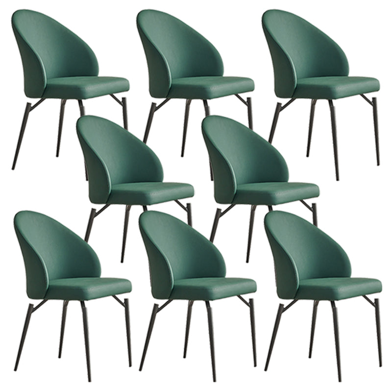 Modern Dining Accent Chair Upholstered Armless Dining Chairs