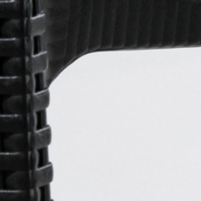 Contemporary Open Back Dining Chair Plastic Stackable Dining Arm Chair