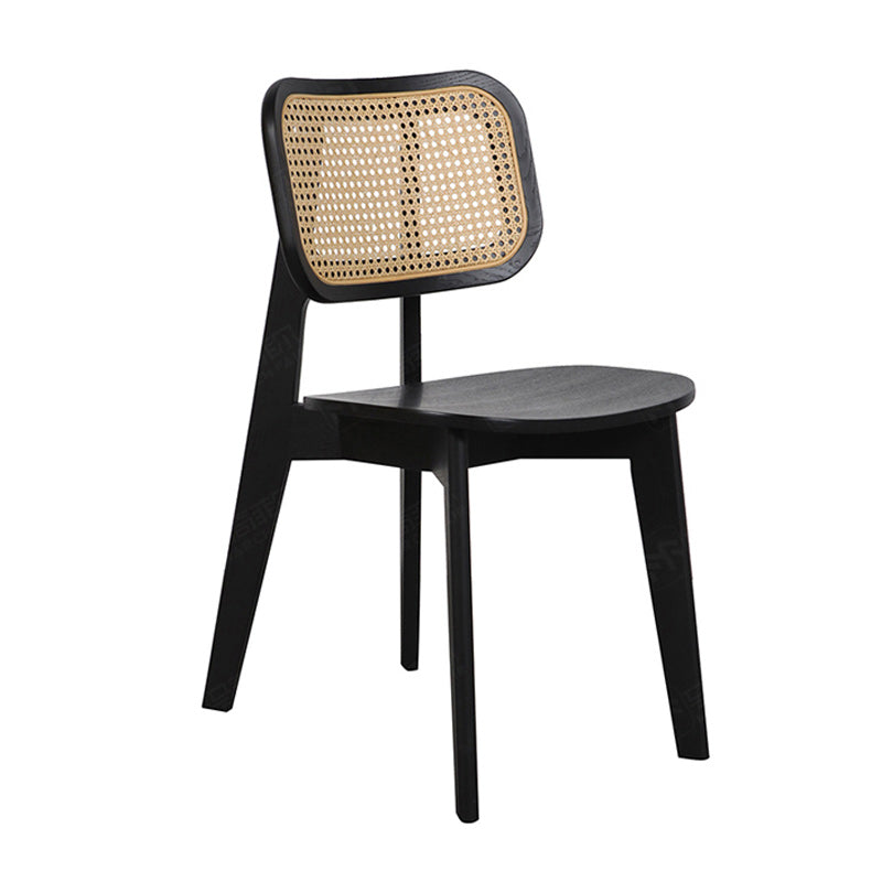 Traditional Solid Wood Side Chair Open Back Dining Side Chair