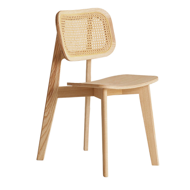 Traditional Solid Wood Side Chair Open Back Dining Side Chair