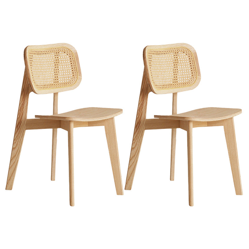 Traditional Solid Wood Side Chair Open Back Dining Side Chair