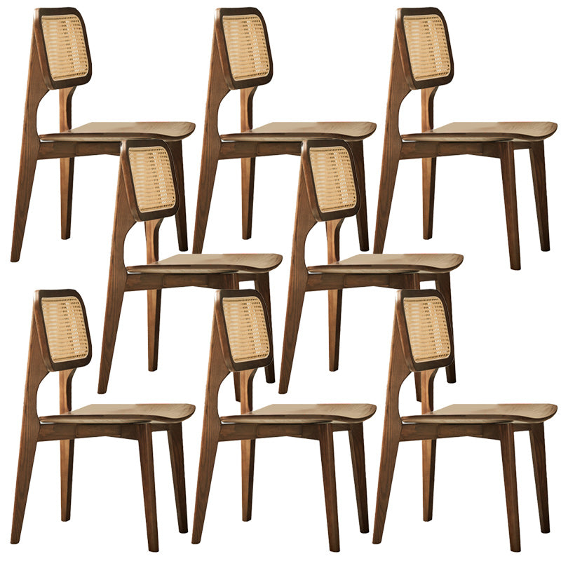 Traditional Solid Wood Side Chair Open Back Dining Side Chair