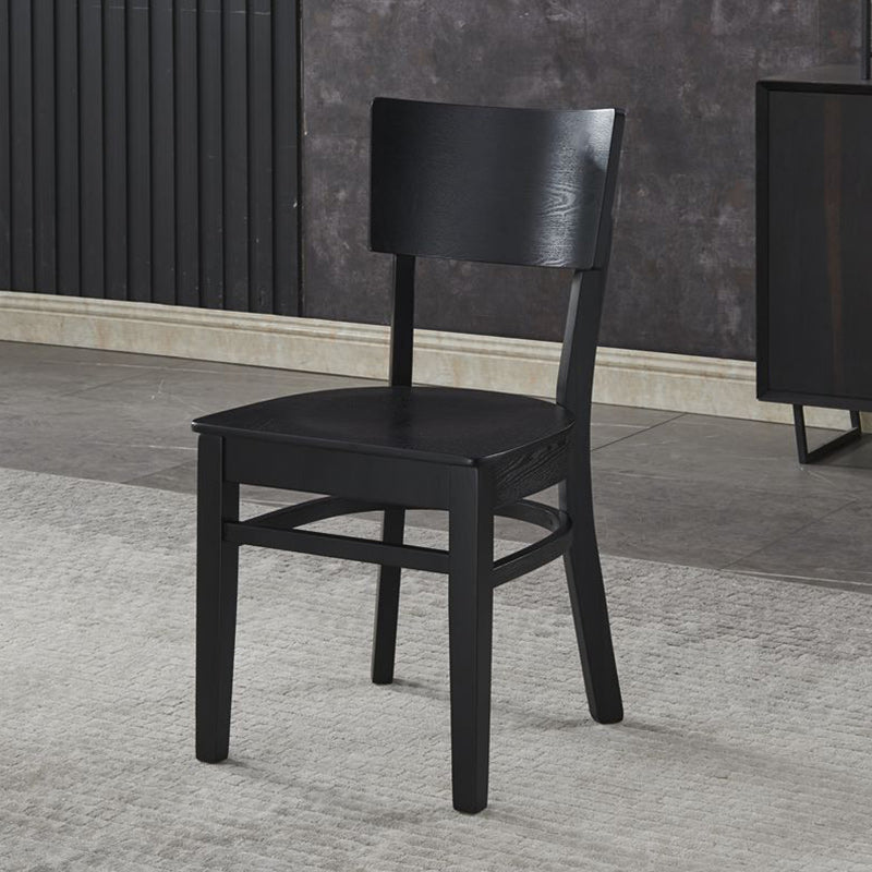 Industrial Style Dining Chair Solid Wood Open Back Armless chair