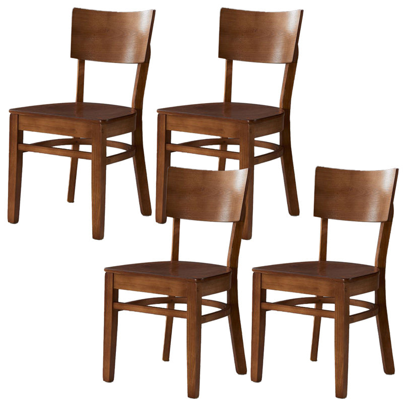Industrial Style Dining Chair Solid Wood Open Back Armless chair