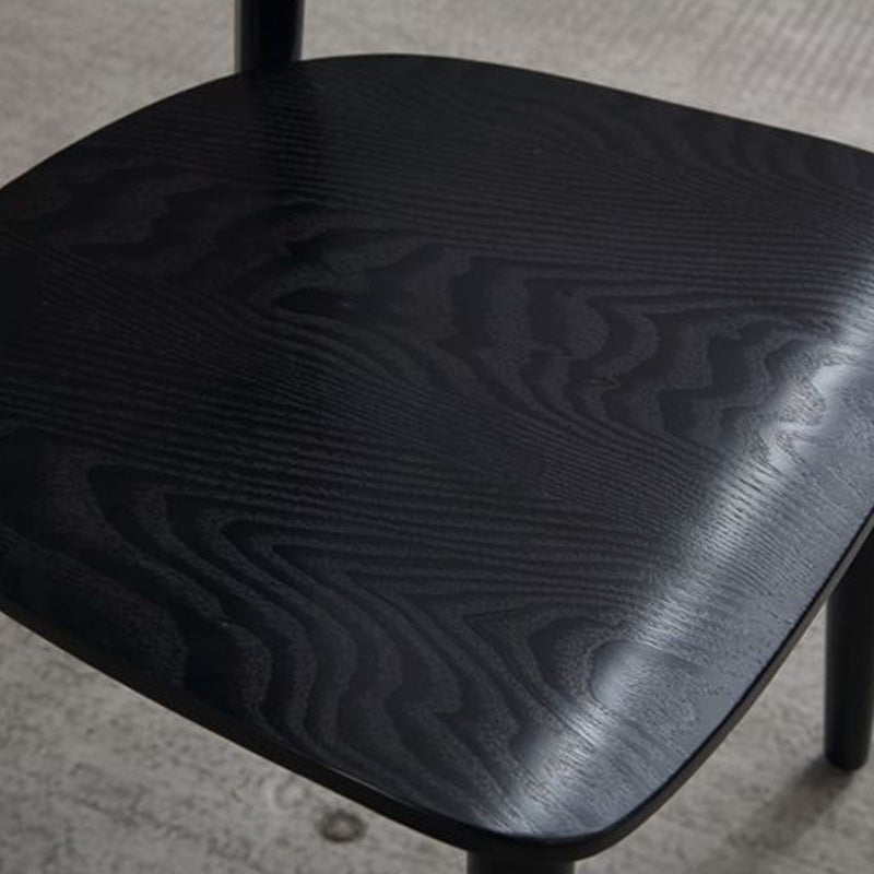 Industrial Style Dining Chair Solid Wood Open Back Armless chair