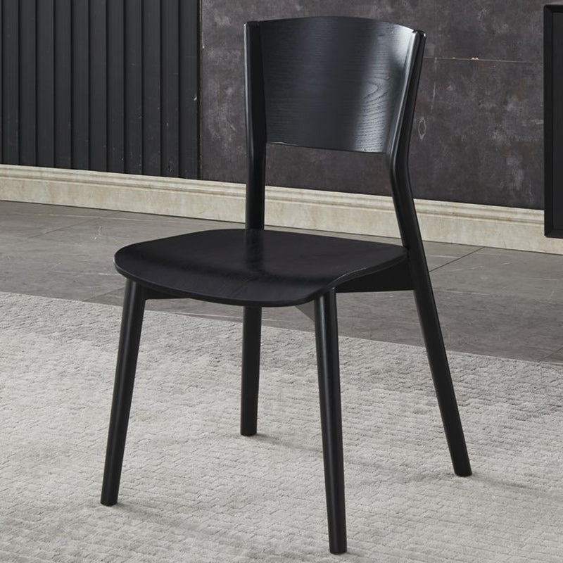 Industrial Style Dining Chair Solid Wood Open Back Armless chair