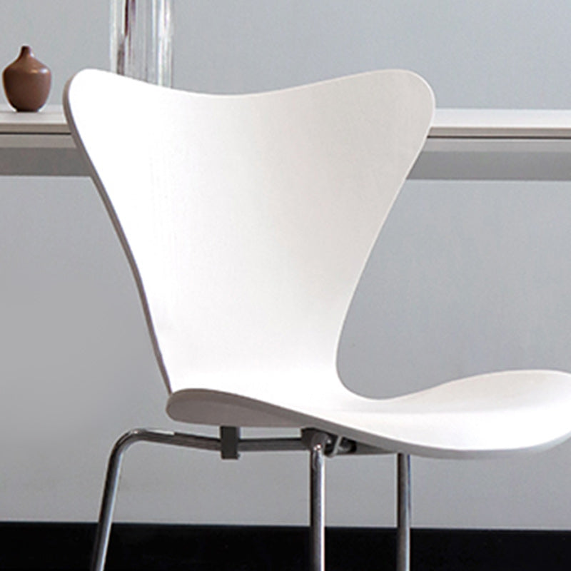 Modern Armless Side Chair Manufactured Wood Stackable Dining Chairs