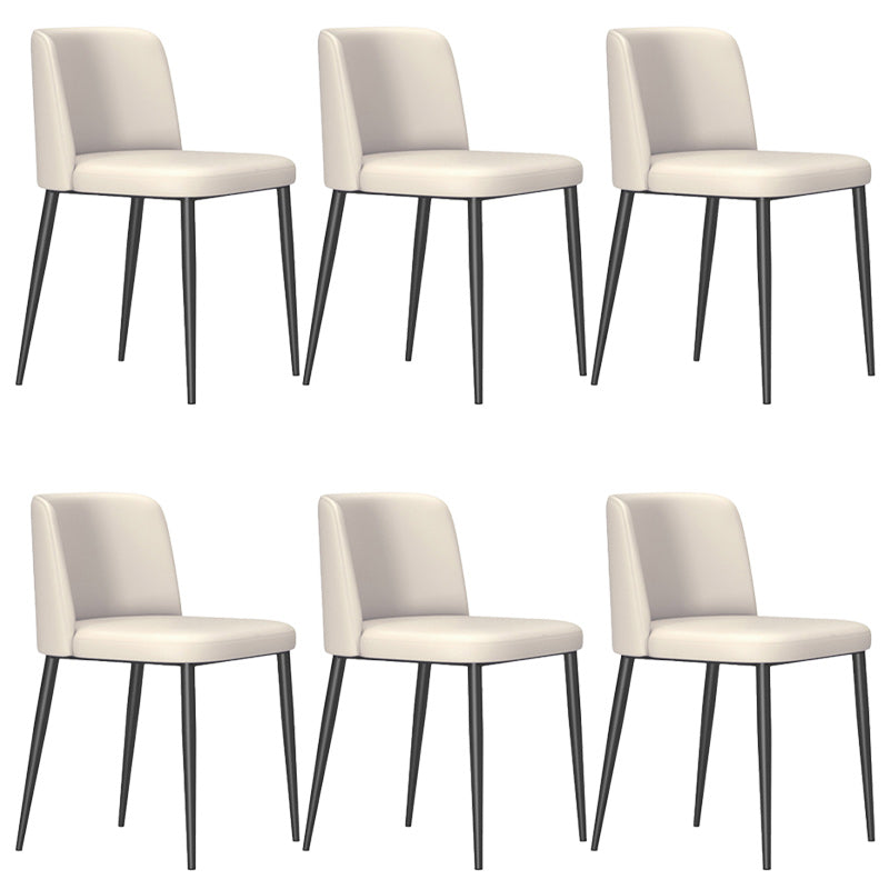 Contemporary Home Dining Chairs Armless Low Back Dining Side Chair