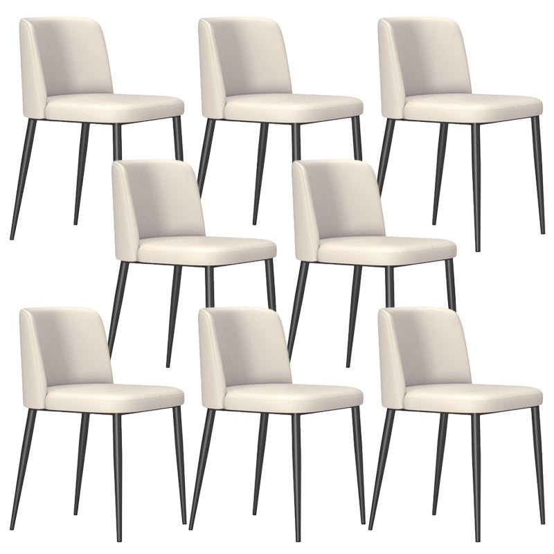 Contemporary Home Dining Chairs Armless Low Back Dining Side Chair