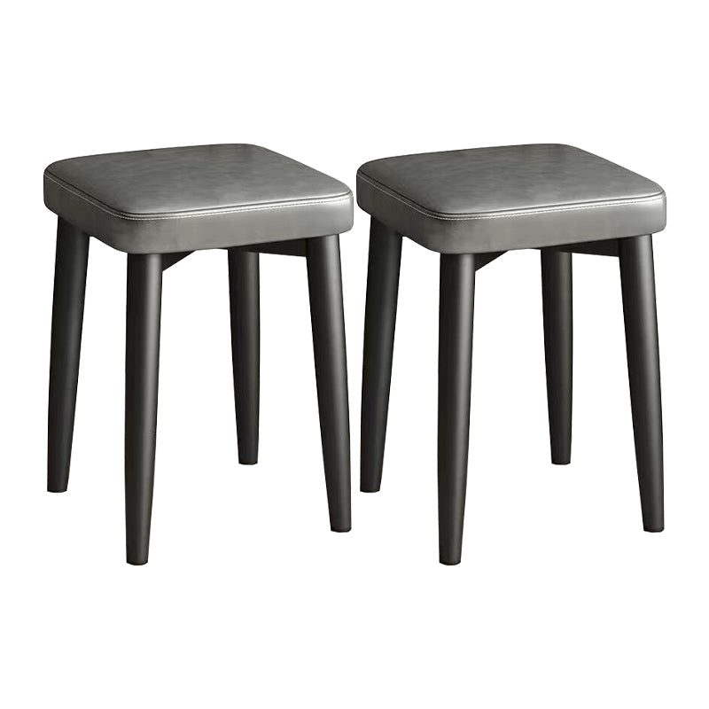 Glam Square Ottoman Whole Colored Faux Leather Mildew Resistant Cube Ottoman