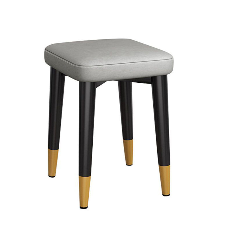 Glam Square Ottoman Whole Colored Faux Leather Mildew Resistant Cube Ottoman