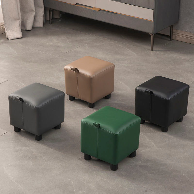 Faux Leather Standard Square Water Resistant Indoor Standard