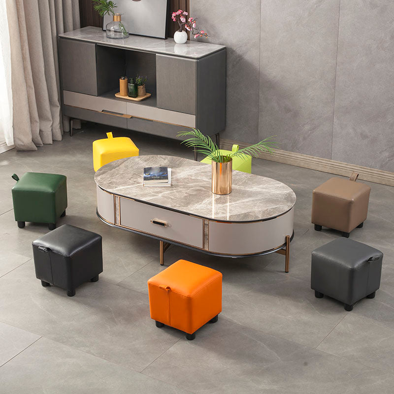 Faux Leather Standard Square Water Resistant Indoor Standard